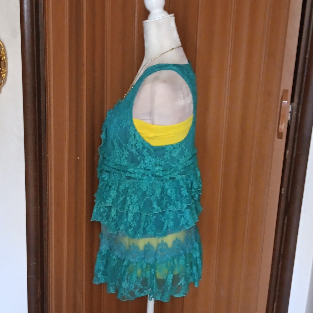 AVAILABLE FLORAL LACE TOP - Picture 7 of 8